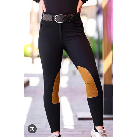 The Tailored Sportsman Black Tech Lite Boot Sock Riding Breeches 24 - Picture 1 of 11